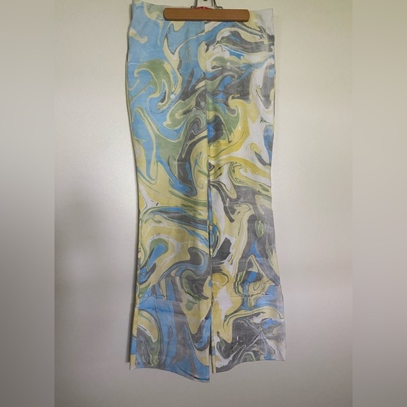 Free People Lefty High Rise Pants In Pastel Multi NWOT - Picture 2 of 6